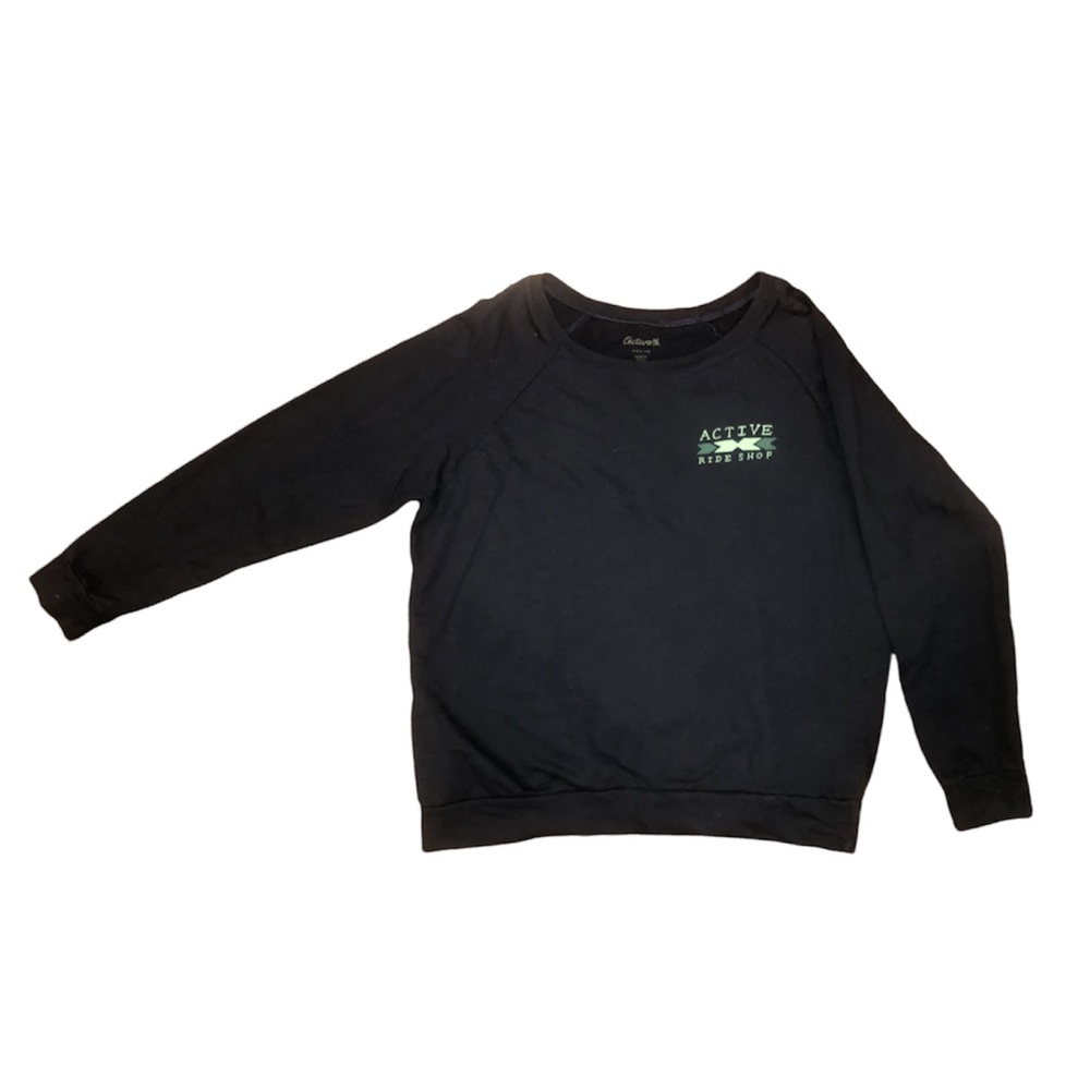 ACTIVE Women’s Sweatshirt Pullover Navy Blue Size Medium Casual Long Sleeve